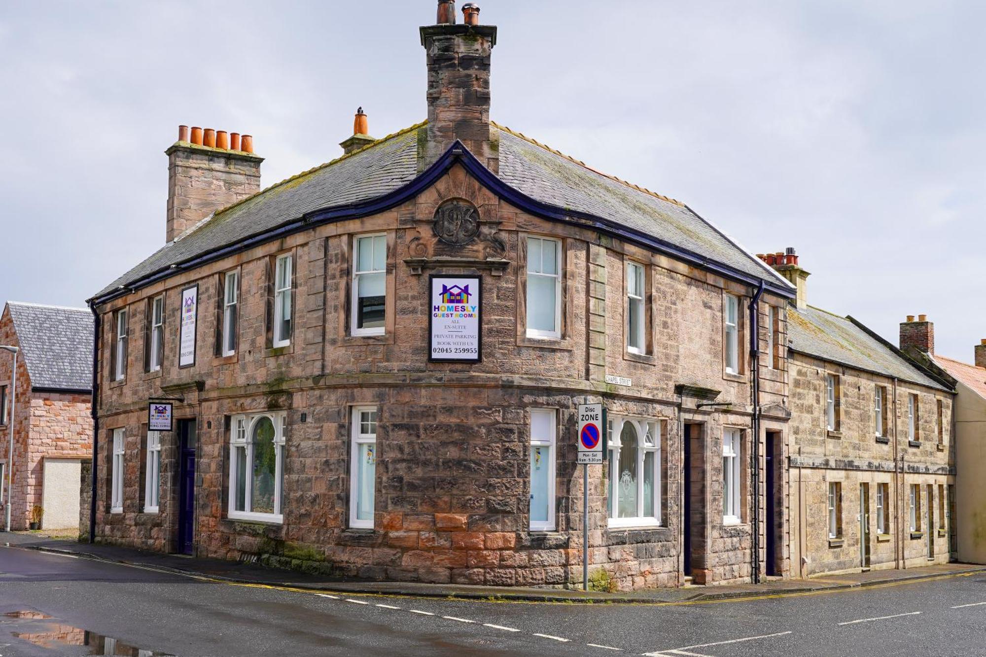 Homesly Guest Rooms, Comfortable En-Suite Guest Rooms With Free Parking And Self Check-In Berwick Upon Tweed Exterior foto